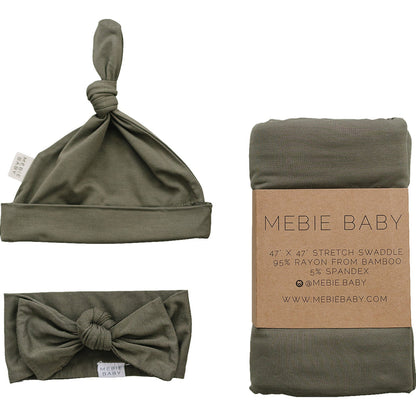 Olive Bamboo Hat OR Head Wrap Set