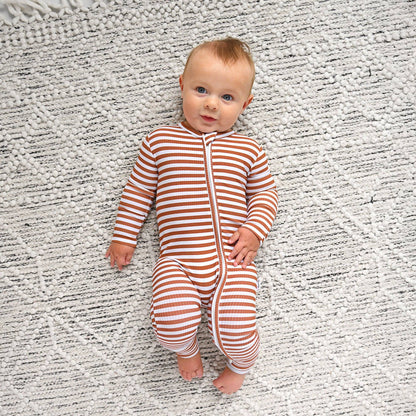 Chase Brown Ribbed ZIP