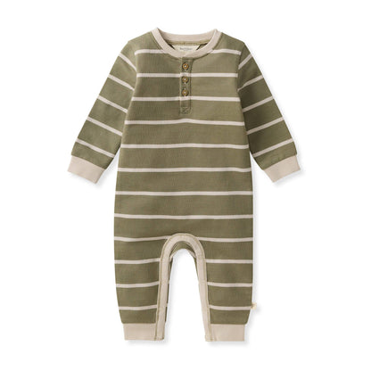Henley Organic Baby Boy Jumpsuit