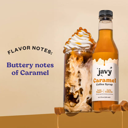 Javy Premium Caramel Coffee Syrup, Low Calorie – Low Sugar