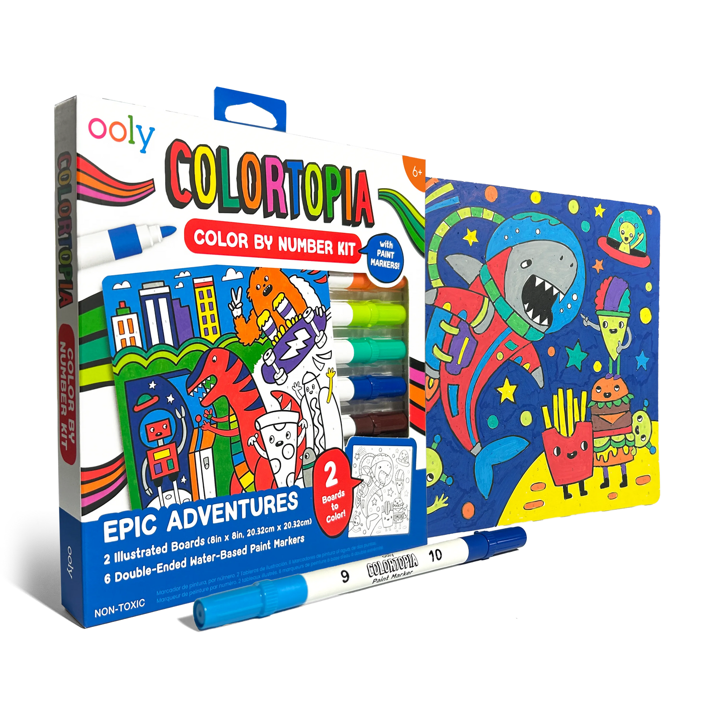 Colortopia: Paint Marker By Number Kit - Epic Adventures (8