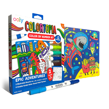 Colortopia: Paint Marker By Number Kit - Epic Adventures (8