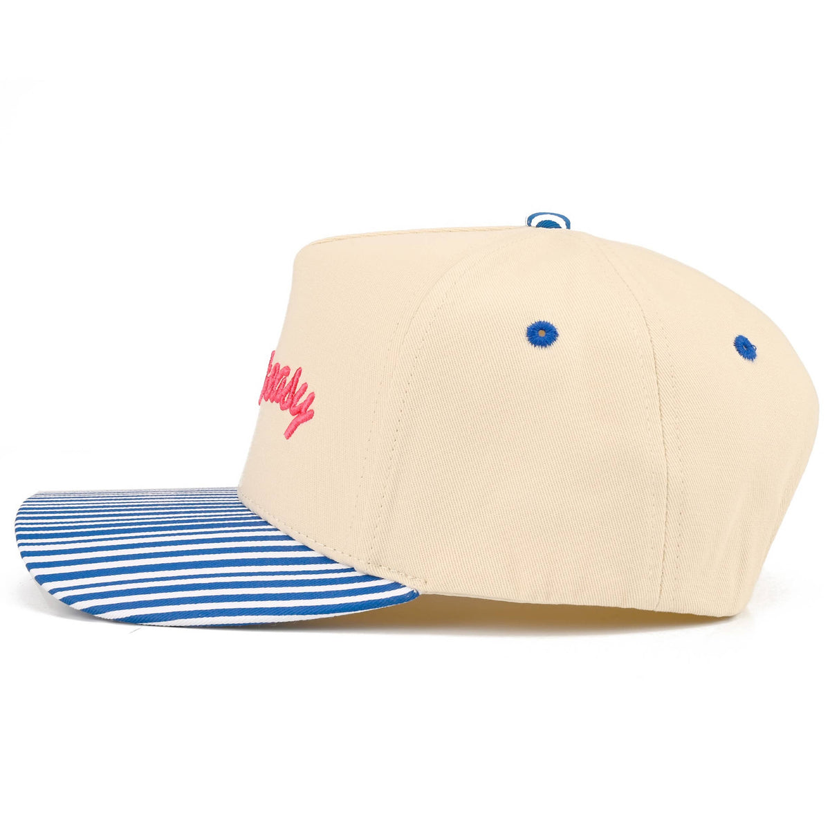 LAKE IT EASY Letter Embroidered Two Tone Trucker Hat