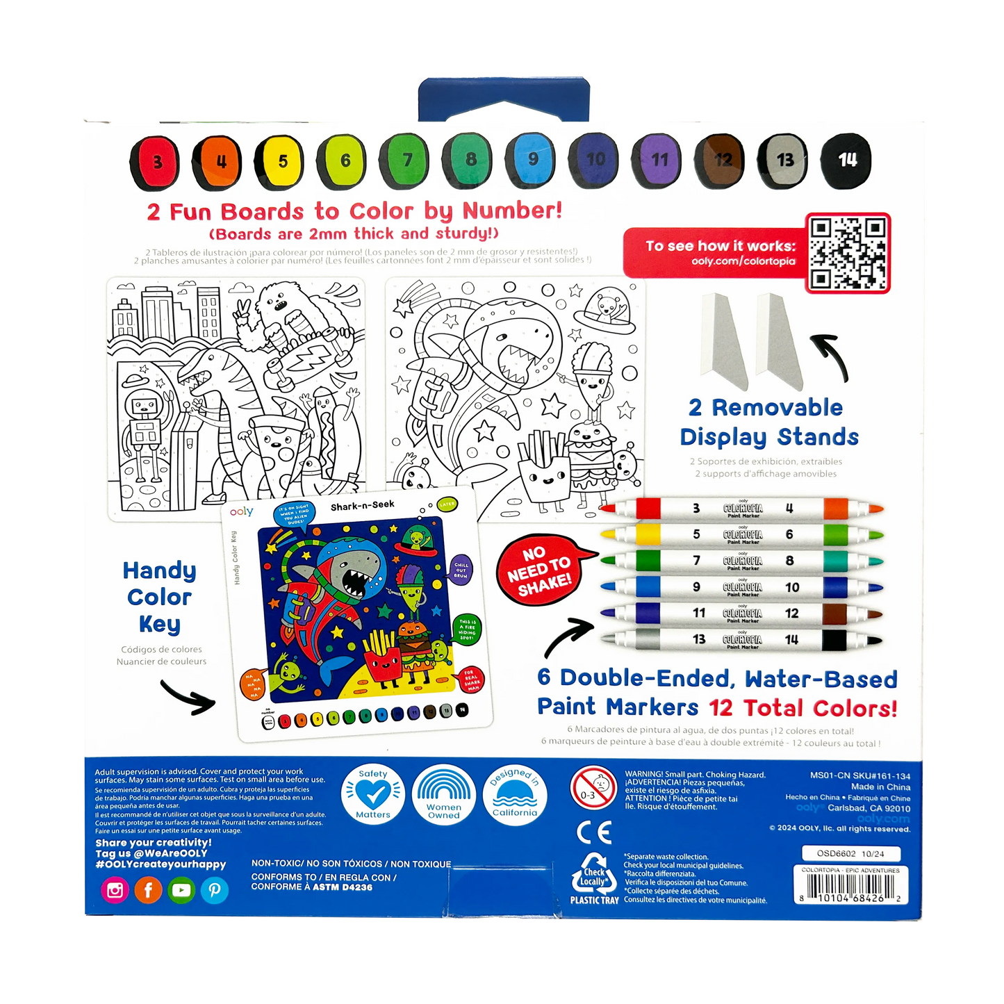 Colortopia: Paint Marker By Number Kit - Epic Adventures (8
