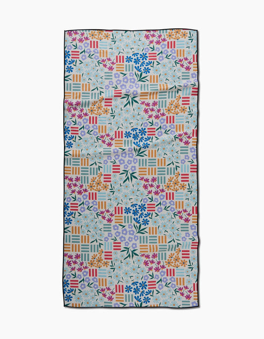 Floral Garden Beach Towel